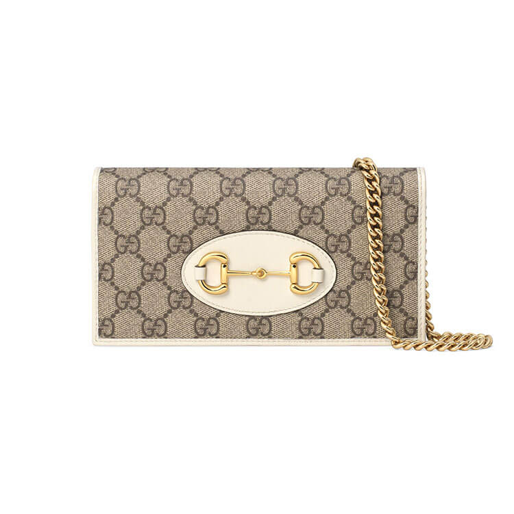 G*u*i horsebit 1955 wallet with chain