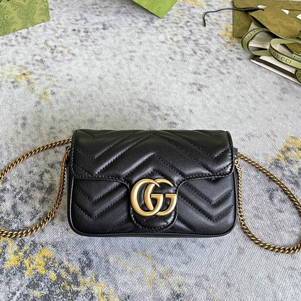 gg marmont matelasse leather S*per mini bag