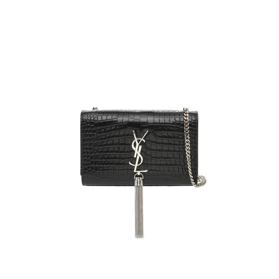 YSL KATE EMBOSSED SHOULDER BAG