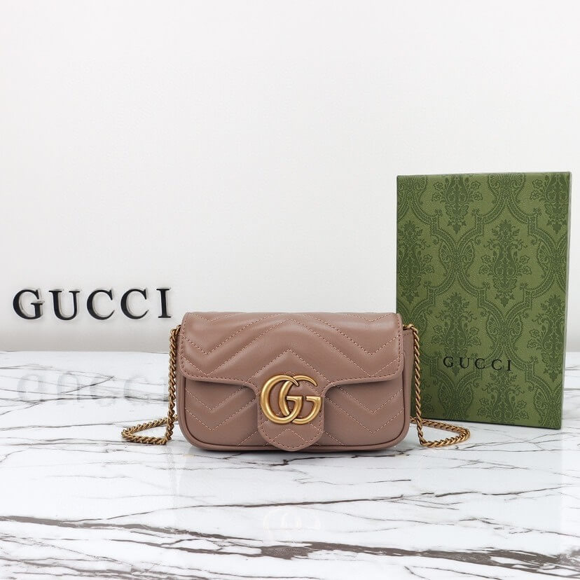 gg marmont matelasse leather S*per mini bag