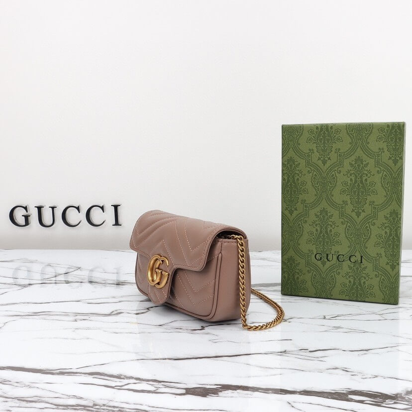 gg marmont matelasse leather S*per mini bag