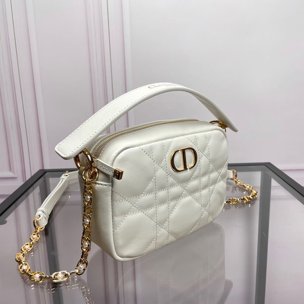 small D*or caro top handle camera bag