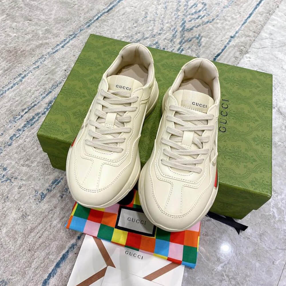 rhyton G*u*i logo leather sneaker