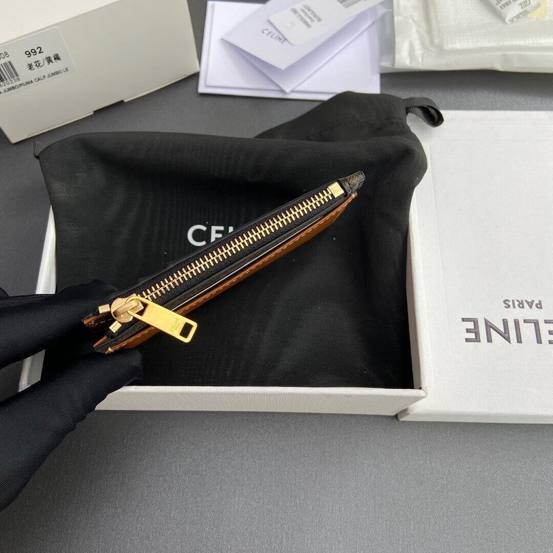 TRIOMPHE ZIP CARD HOLDER