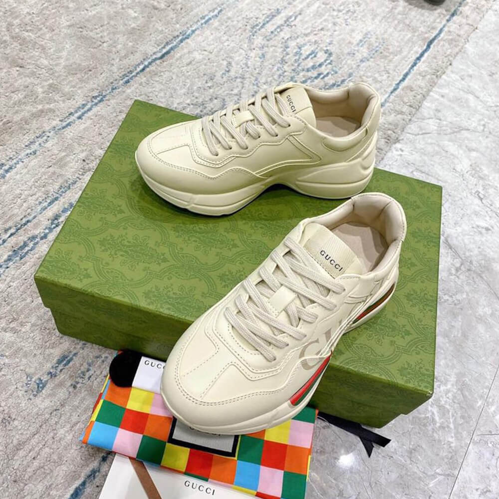 rhyton G*u*i logo leather sneaker