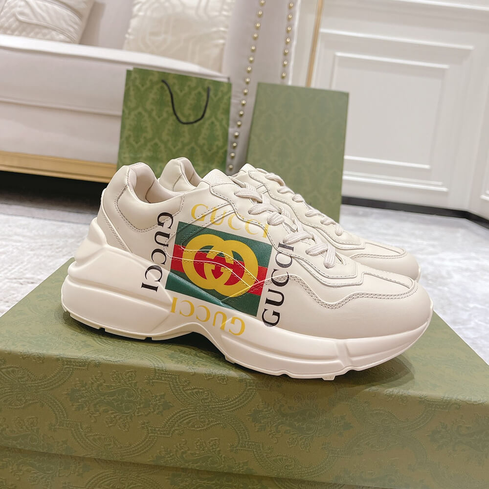 rhyton G*u*i logo leather sneaker