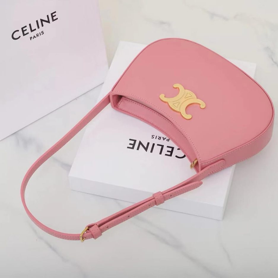 Ce**e medium tilly bag in shiny calfskin