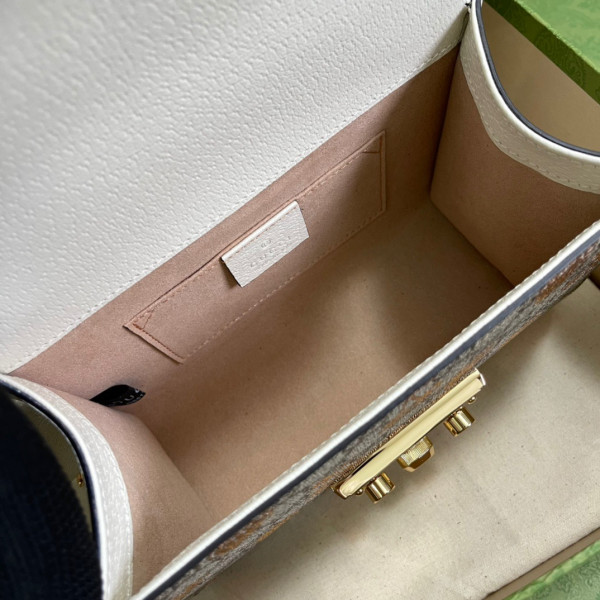 G*u*i padlock small berry shoulder bag