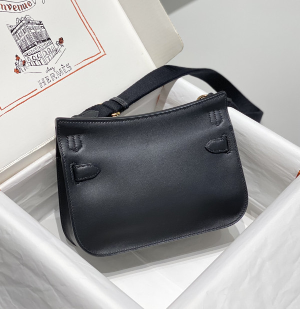 H**mes jypsiere mini bag in swift leather gris meyer