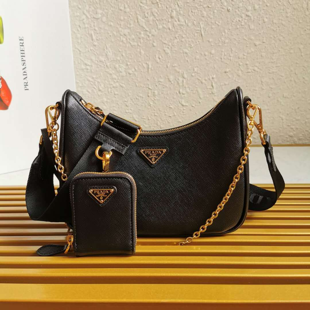 Pra*a re-edition 2005 saffiano leather bag